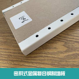 工行金属复合墙板白色1.0mm烤漆钢板复合12mm石膏板复合墙板