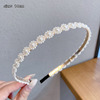 Advanced summer universal headband from pearl, hair accessory to go out, internet celebrity, simple and elegant design, high-quality style, wholesale