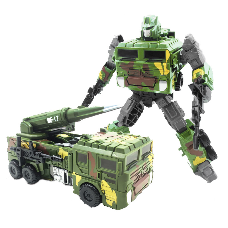 Cross-Border Children's Educational Transforming Robot Defense Hero Nuclear Pioneer Artillery Tank Boy Transforming Toy