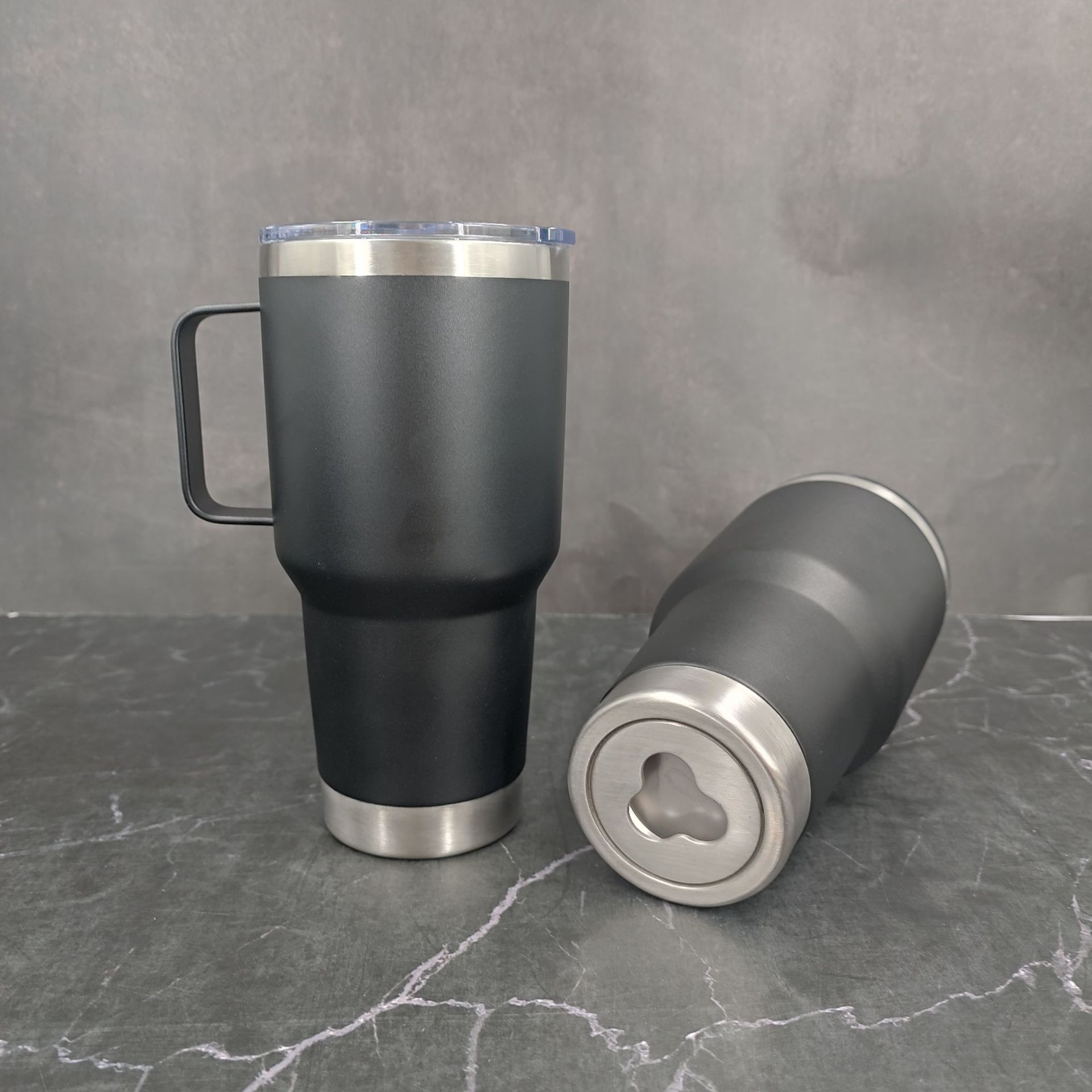 20oz30oz 자동차 컵 손잡이 컵 병따개 자동차 맥주 잔 304 스테인레스 스틸 재고 아마존