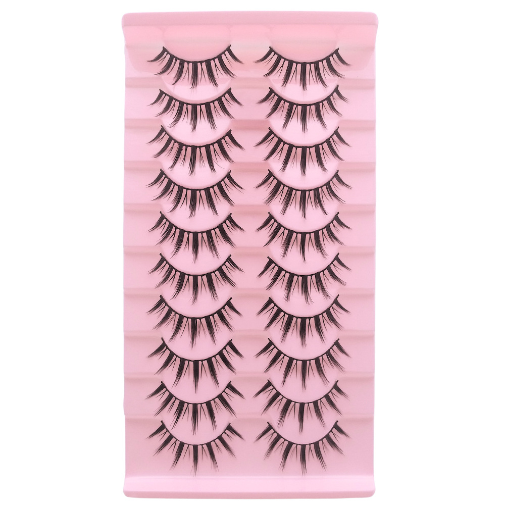 Cómics ojos pestañas 009 fábrica al por mayor europeas y americanas pestañas falsas densas fotografías gigantes pestañas diabólicas cos diez pares