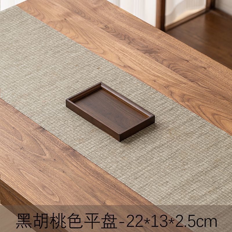 高级托盘竹木质长方形家用放茶水杯盘咖啡杯器具餐盘酒店收纳托盘|undefined