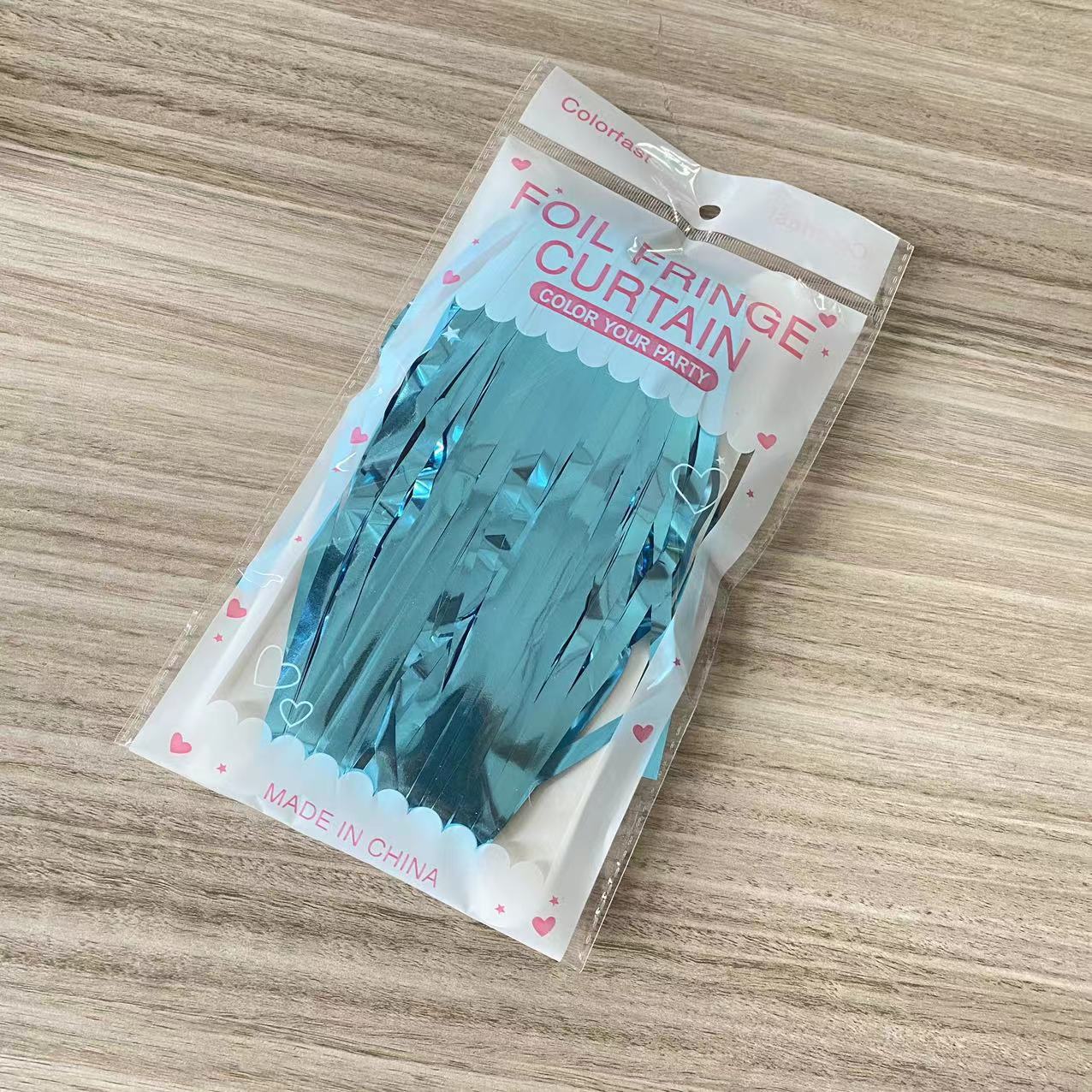 Cortina de lluvia, accesorios de decoración de cumpleaños, borlas, flores de dibujo, fondo de fiesta de boda, cortina de puerta de seda de lluvia de color 1*2m