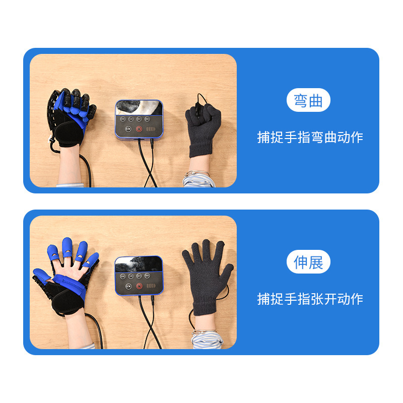 指リハビリ訓練器五本指手部電動マッサージ器ロボット鍛手屈伸中風片麻痺機能|undefined