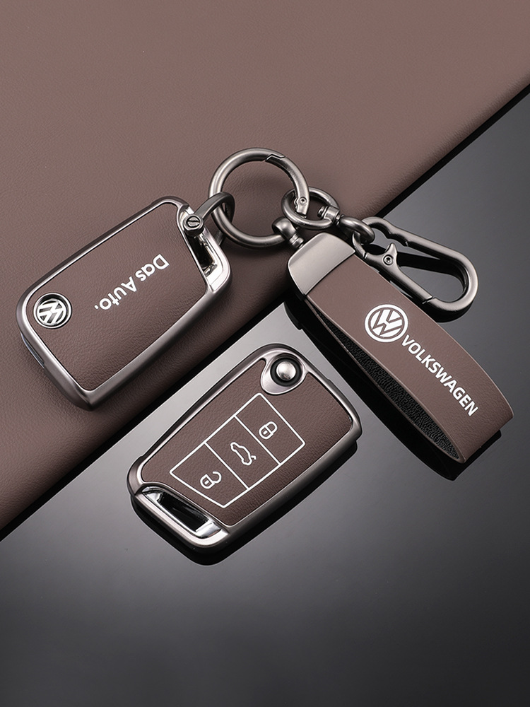 Adecuado para la funda de la llave Volkswagen Sagitar todo incluido TPU patrón de piel exploración Yue Passat Bora LaVida Yue hebilla de la caja protectora