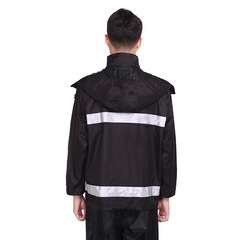 Urban Management On-Duty Waterproof Raincoat and Rain Pants with Logo Oxford Insulated Adult Thick Reflective Rain Suit Wholesale