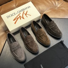 欧洲站2025男鞋潮牌舒适乐福鞋真皮牛皮休闲一脚蹬可贴牌定制DG