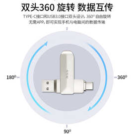 SSK飚王u盘64g手机电脑两用USB3.0双接口typec车载便携式礼品定制