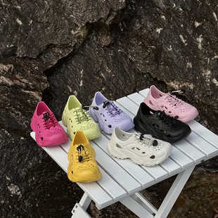 Xshx "Functional Integration" Children's Sandals for Summer, Breathable Dopamine Elastic Slip-On Anti-Slip