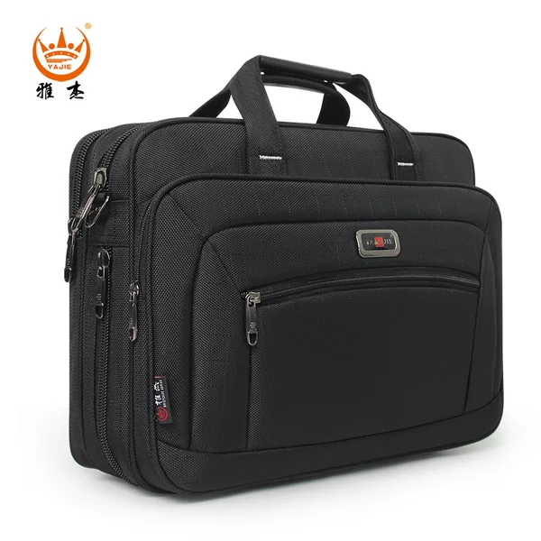 Yajie Oxford Cloth Briefcase Men's Document Bag Large Capacity Business Bag Horizontal Style Computer Bag for Work and Business Trips Fashionable