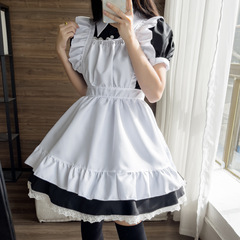 Maid costume cosplay restaurant cafe overalls long skirt black and white maid costume party party dropshipping