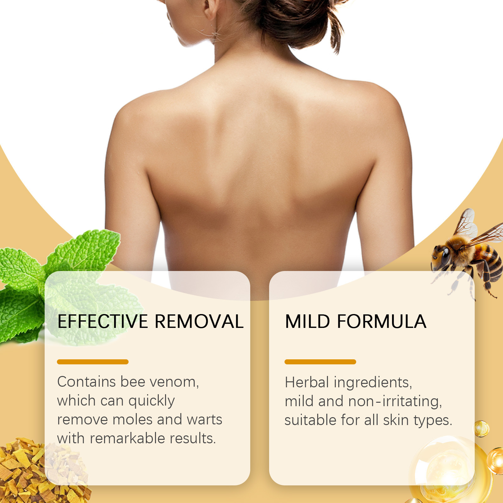 WIYUN スキンケア クリームは、体の肌に優しく保湿を与えます。