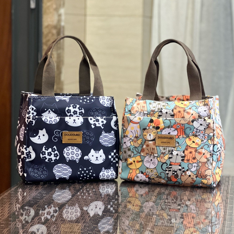 Running volume new waterproof and oil-proof preservation insulation lunch bag for work portable lunch bag student lunch box bag mommy bag