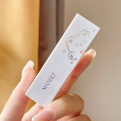 曼詩麗小熊磁扣口紅啞光霧面絲絨顯白唇膏不易脫色小眾學生款彩妝