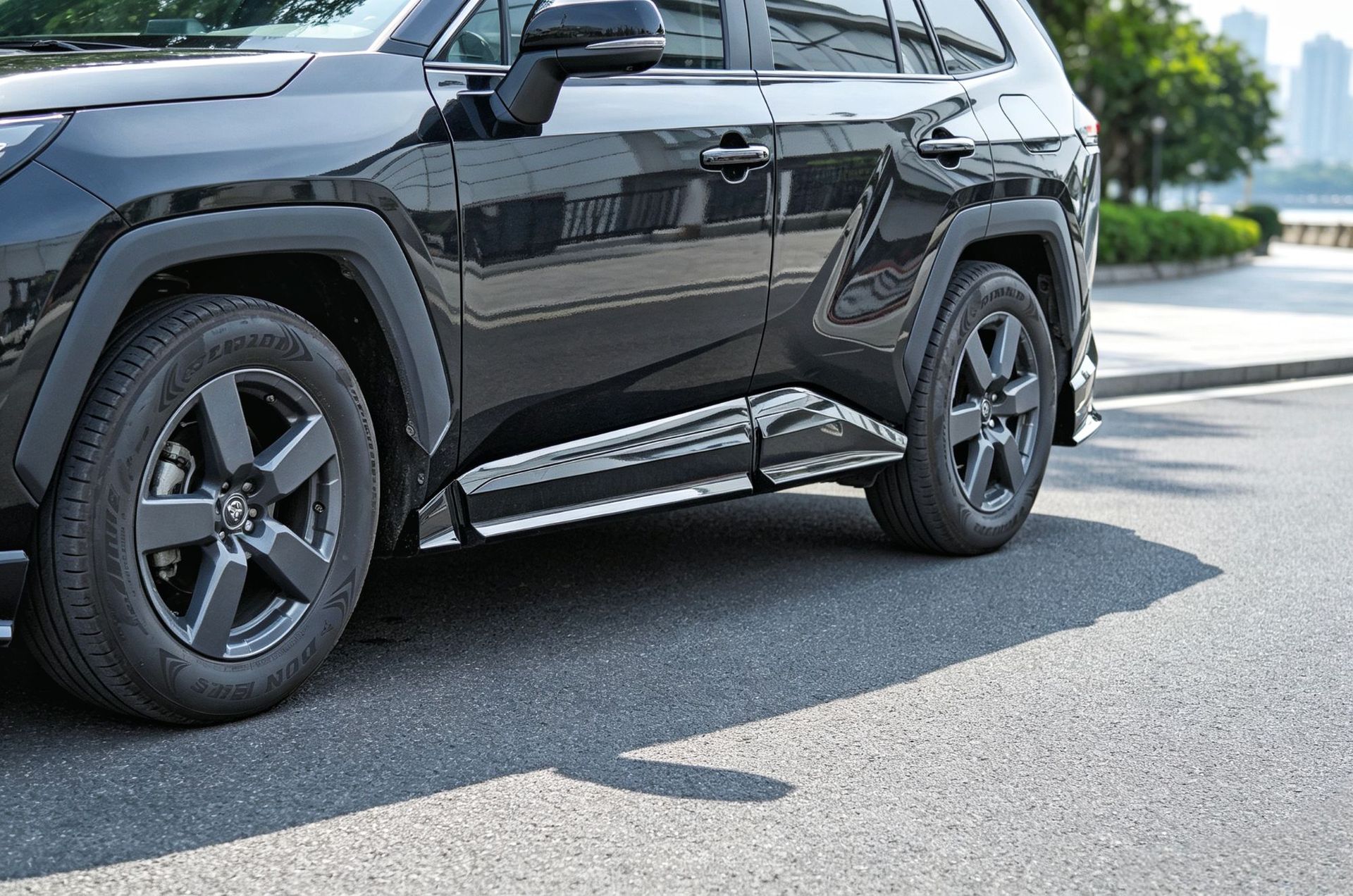 Suitable for 26 Models of Rav4, Rongfang, and Wildlander Modified Front Spoiler, Side Skirts, Rear Bumper, Roof Wing, Rear Diffuser, and Louvered Spoiler