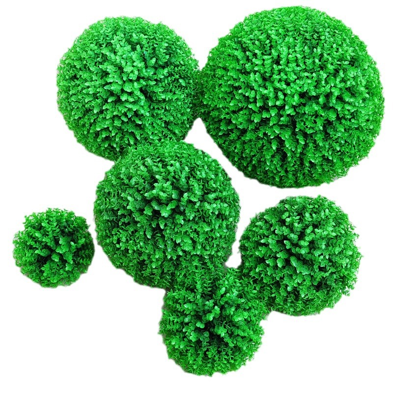 Balones de Milán Bolas de flores artificiales Plástico Yugali Wedding Mall Decoración del techo Decoración del hogar Plantas de bolas de hierba de maní