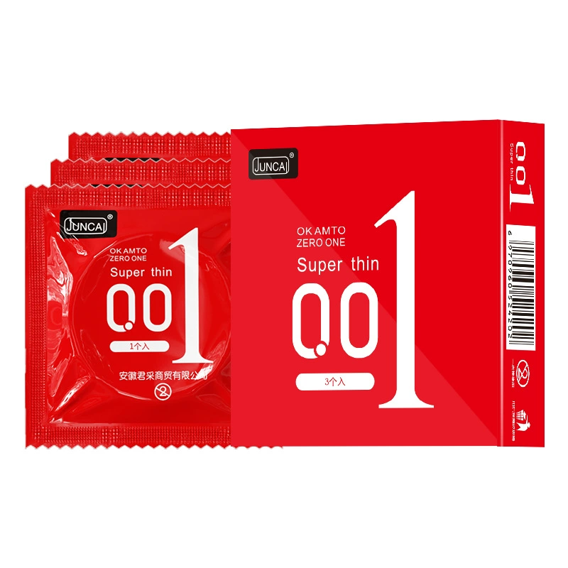 君采 Condom 001 ультра тонкие блестящие частицы 10 штук иностранная торговля шелковые тонкие презервативы для взрослых wholesale