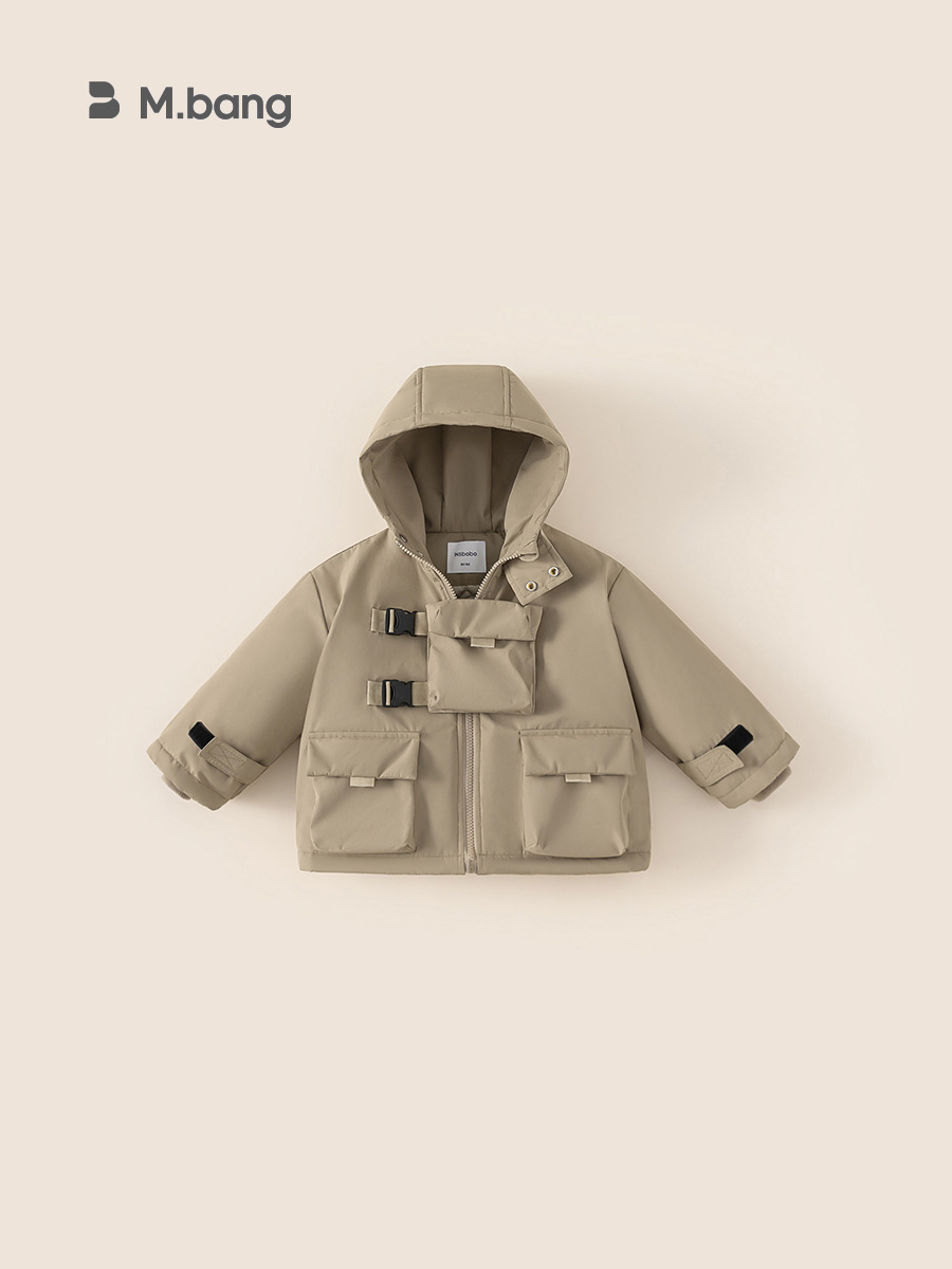 Yoobao ropa infantil otoño invierno ropa de trabajo para niños abrigado nuevo niño invierno chaqueta con capuchona caliente ropa de algodón para niños