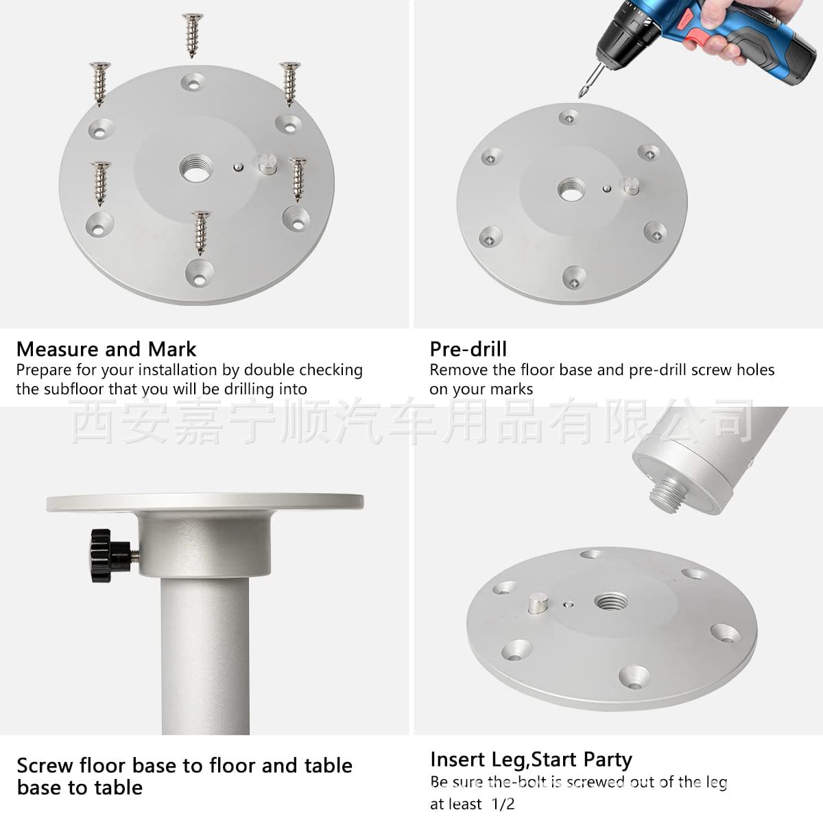 Casa de motor de elevación fácil de quitar las piernas de la tabla de la nave del yate piernas telescópicas de la tabla convenientes para toda clase de elevación de aluminio de la casa de motor