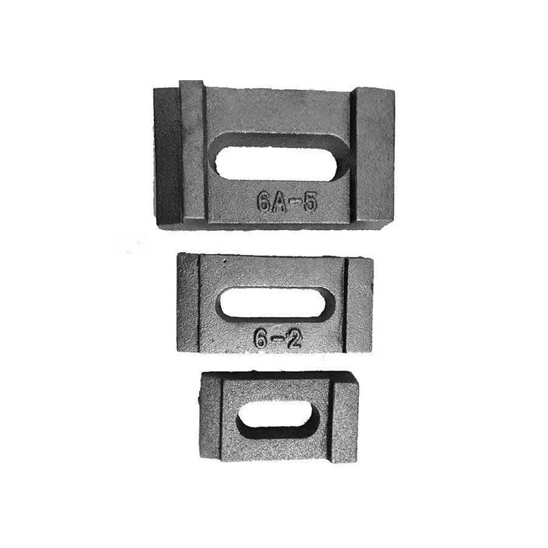 泓洛起重机轨道压板 钢轨压块 12 15 22kg轻轨压板 方便耐用