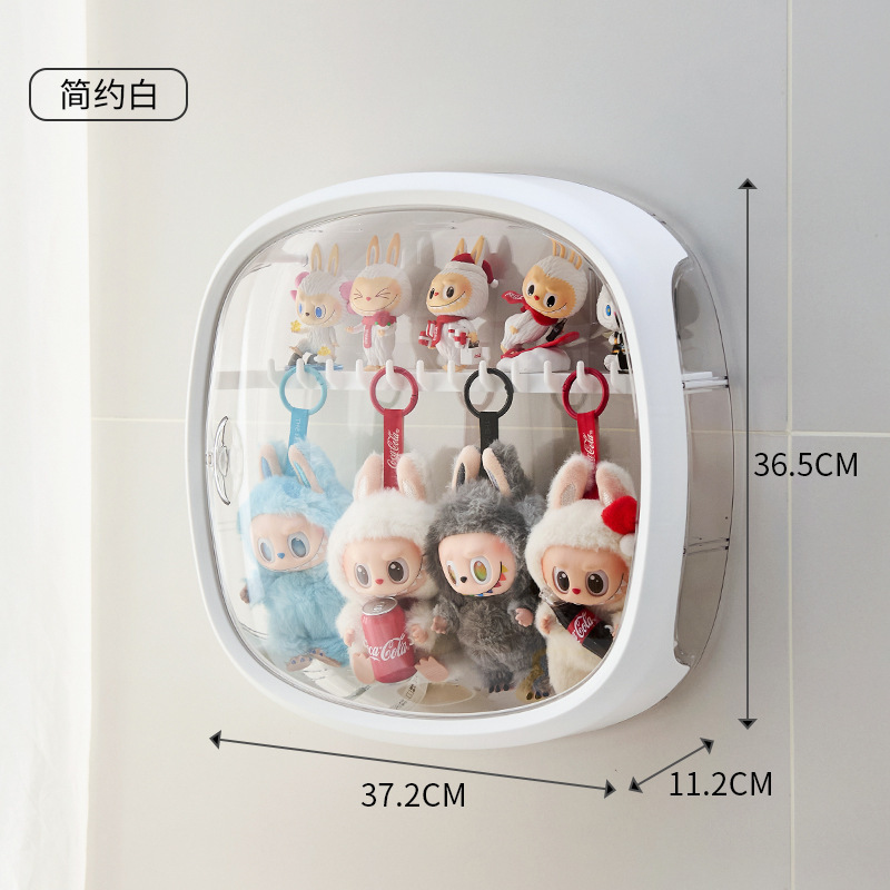 labubu展示盒亚克力盲盒展示架拉布布收纳盒泡泡玛特娃娃保护盒罩|undefined
