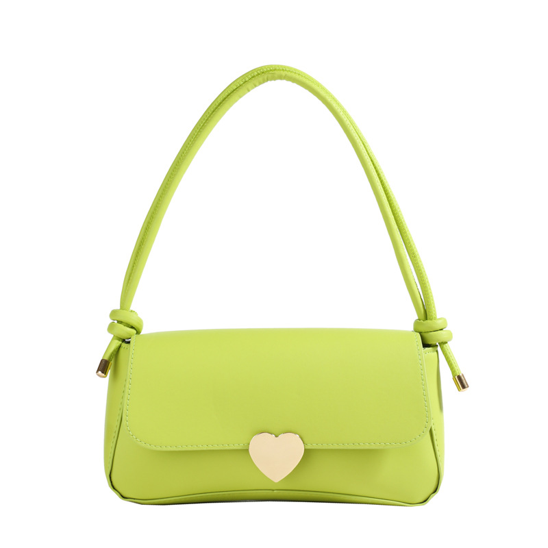 Bolsos de mujer simples mujeres 2024 otoño nuevo bolso casual de color sólido textura amorosa bolsa de hombro elegante