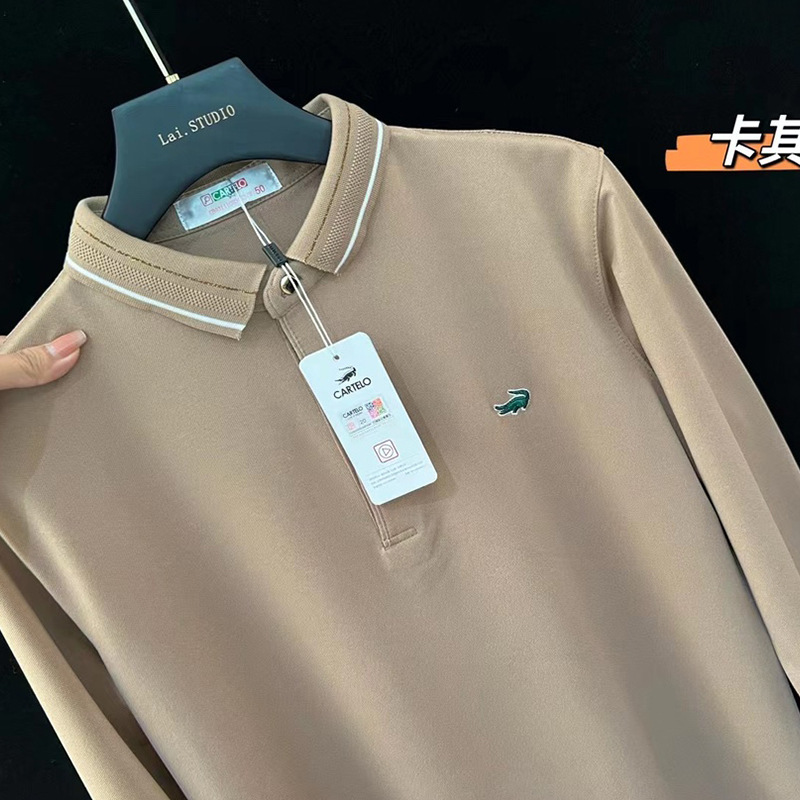 Crocodile new polo shirt 2023 spring new...