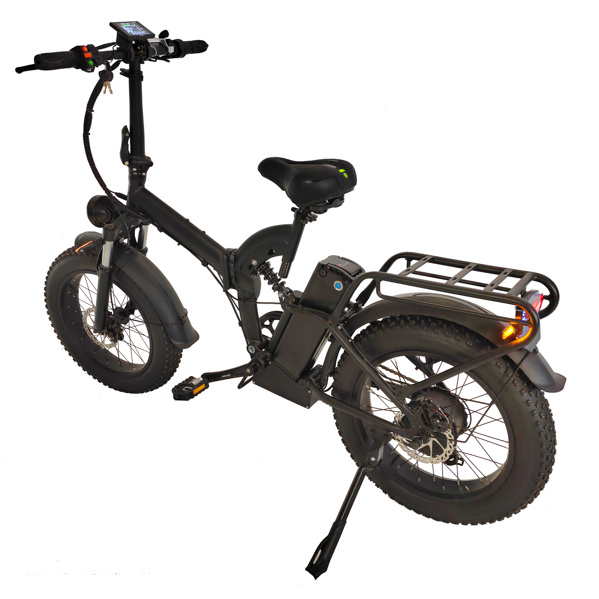 Take-out delivery electric vehicle assembly Snow Beach folding electric bicycle torque sensing power electric vehicle