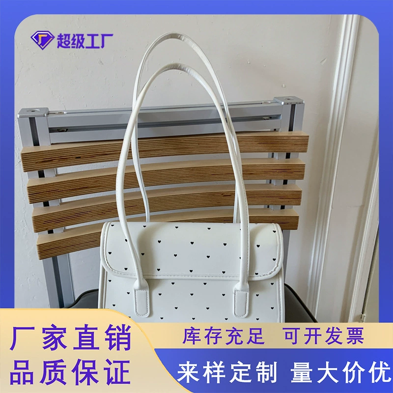 Летняя сумка-саквояж в горошек для женщин, новинка 2025 года, модная нишевая сумка под мышками для работы, большая вместительная сумка на плечо