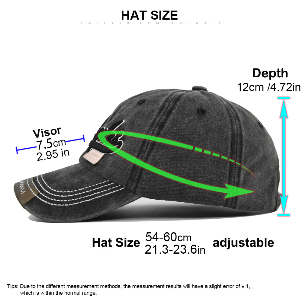 Cappello da baseball Los Angeles con visiera parasole, ricamato in 3D con lingua d'anatra e lavato, con vecchie grondaie curve_voghion.com