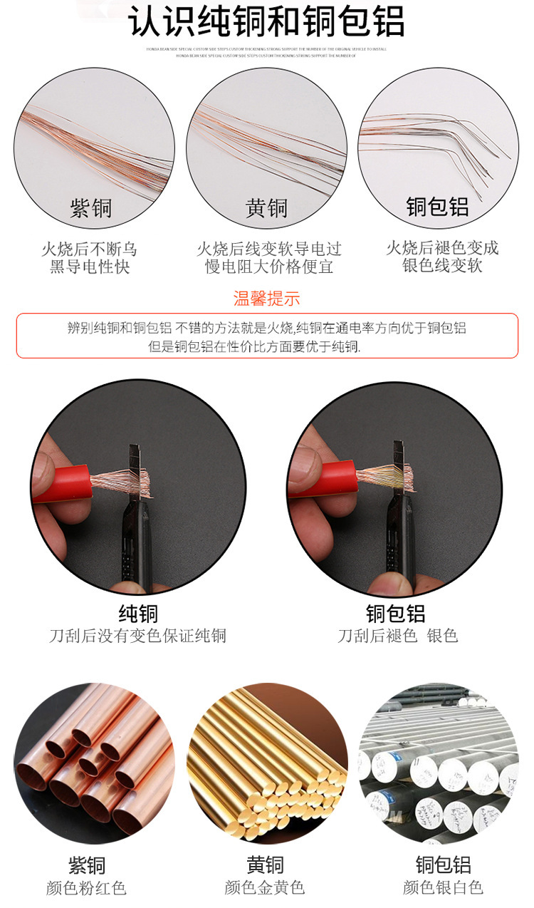 Car Firewire Battery Wire Crossing Jianglong Battery Clip Firewire Alligator Clip Pure Copper Wire Universal