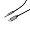 Type-c to 3.5mm three-section male iron gray (Zhongke) 1 meter