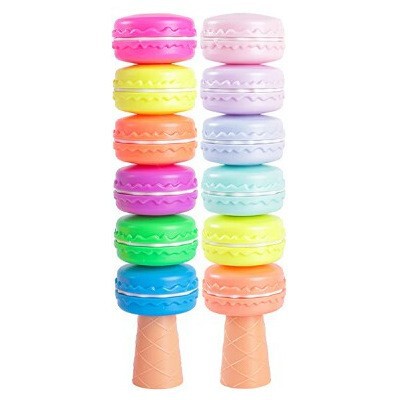 Cartoon Macaron-Style Multi-Layer Pen with Replaceable Nibs, Modified for Three-Dimensional Formation, Three-Position Layout, Western-Style Pen Cartoon Macaron-Style Multi-Layer Pen with Replaceable Nibs, Modified for Three-Dimensional Formation, Three-Position Layout, Western-Style Pen