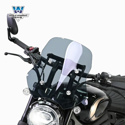 Motorcycle bumper — is suitable for infinite CU250 backrest - dark-gray-35cm-high-free-accessories-with-navigation-support
