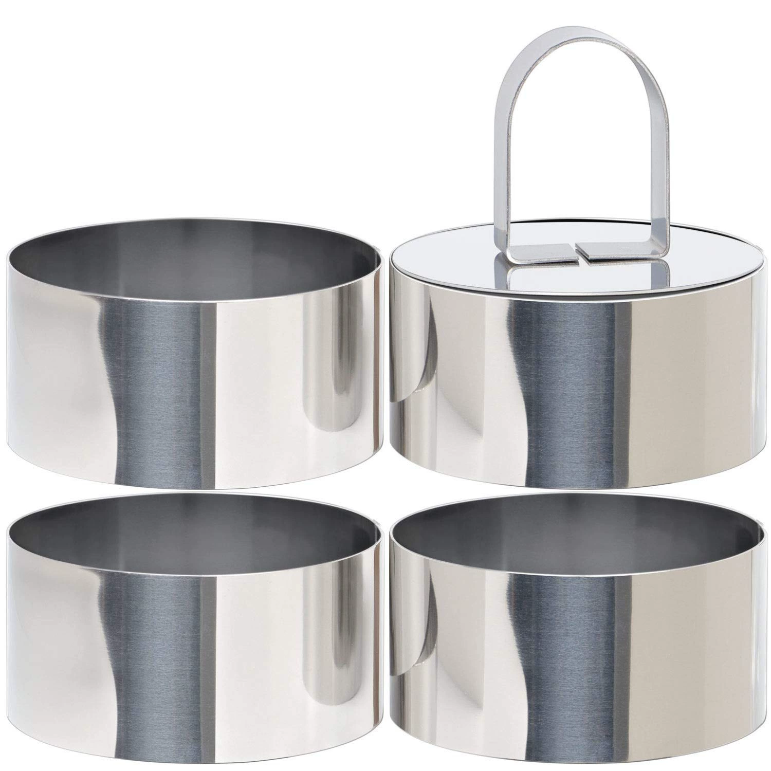 Круглая форма для торта с сеном чиз, нержавеющая сталь, кольцо для торта, резак для пюре, форма для выпечки