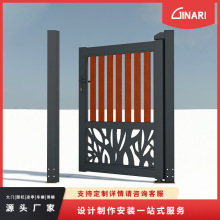 金佳利电动小门人脸识别栅栏入户门人行通道小门庭院别墅花园小门