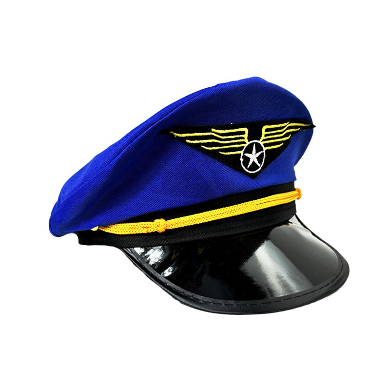 Sombrero de policía europeo y americano de siete colores de Amazon, uniforme sexy, sombrero de fiesta, sombrero de capitán de Halloween, sombrero de policía europeo y americano