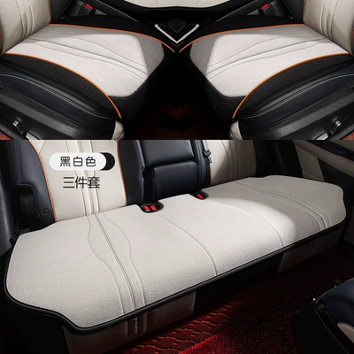 ev, Modelə uyğun (Original) oturacaq örtükləri - 3-piece-set-black-and-white-special-car