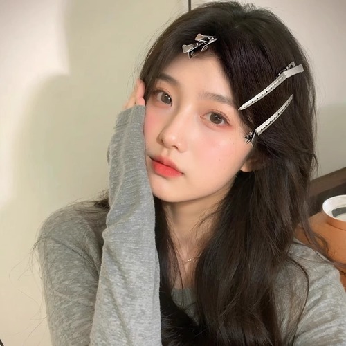 Hair root fixing fluffy hair clip for women, simple and invisible forehead fringe flyaway hair pin face wash makeup positioning duckbill clip hair accessory