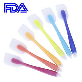 批发 蛋糕抹刀奶油硅胶刮刀 FDA小号半透明一体耐高温