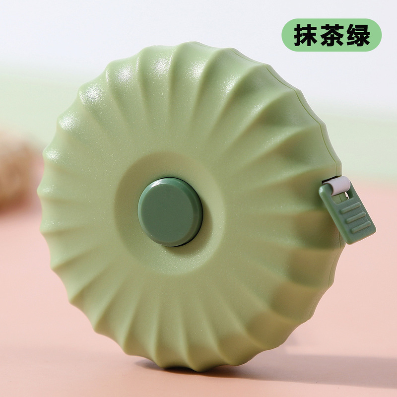 便携2米小卷尺学生米尺软尺皮尺量三围腿腰胸围测量衣服樱花粉|undefined