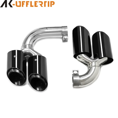 pipe modified three-layer four-out black — Exhaust pipe