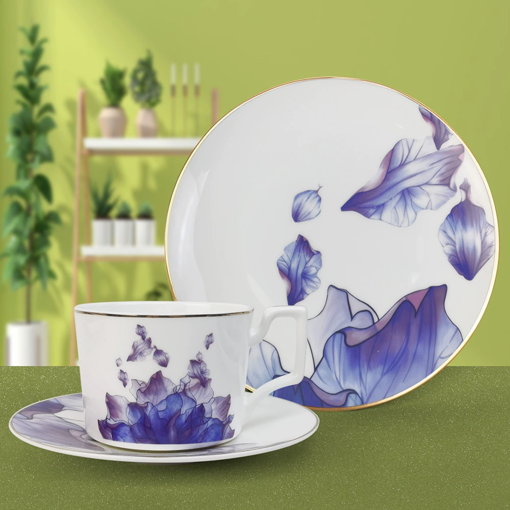 Creative ceramic set for home use, dinner plate for hotel, simple and elegant design