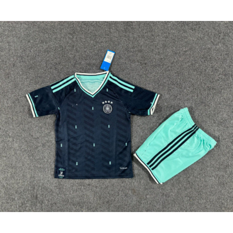 2026 Copa del Mundo de fútbol infantil trajes de mangas cortas pantalones cortos Argentina Alemania Francia niños y niñas secos rápidos image 15