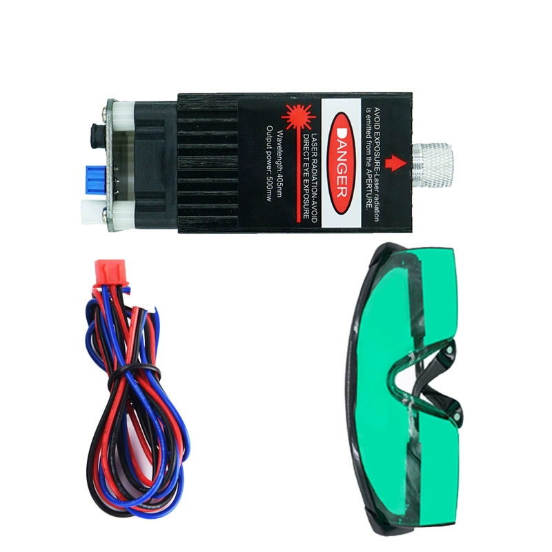 Гравировальный станок лазерная головка фиолетовый синий свет