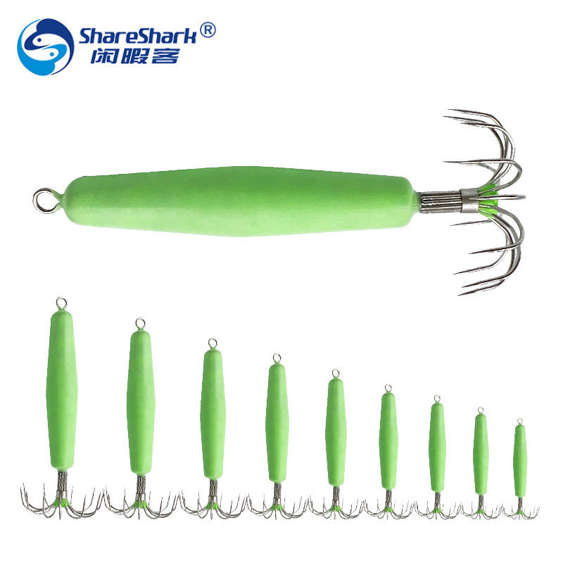 Luminous Squid Hook, Umbrella Hook, Sea Fishing Barb-Free 12-Needle Squid Hook, Blow Tube Umbrella Hook, Eight-Claw Fish Hook, Squid Hook