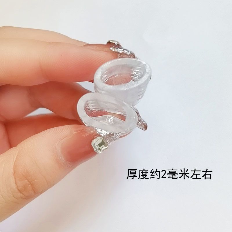 Breathable silicone transparent waterproof protective case for toes
