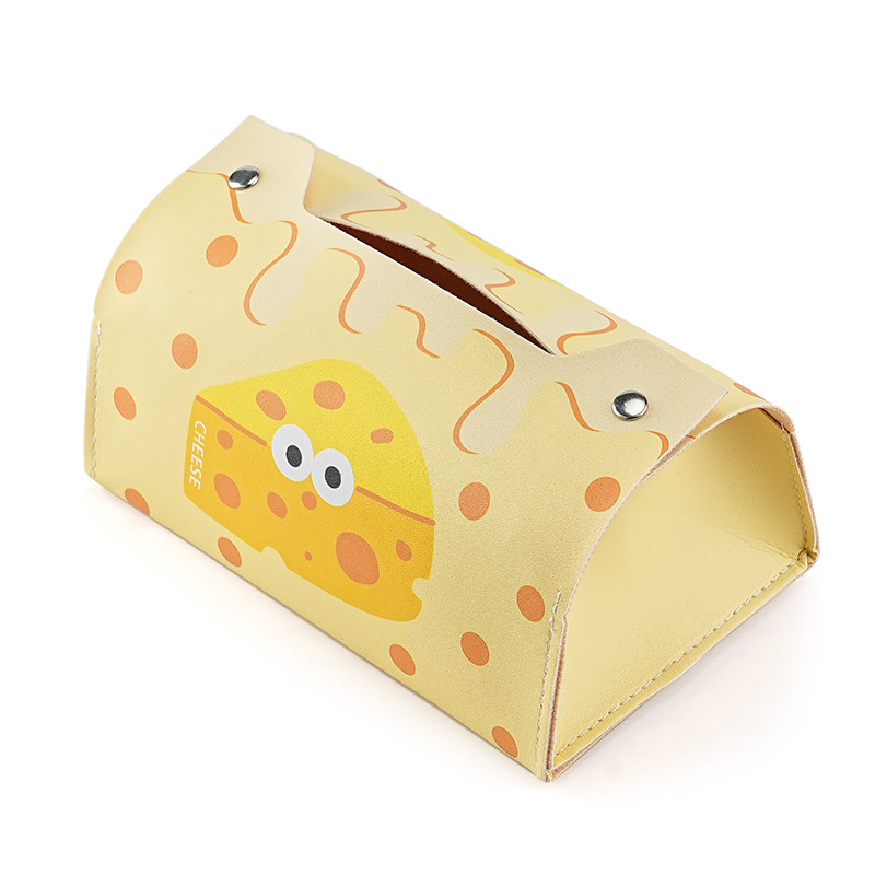 Nueva caja de toallitas lindo cachorro hogar sala de estar dormitorio automóvil de cuero multifuncional servillas de almacenamiento caja de extracción de papel de mesa