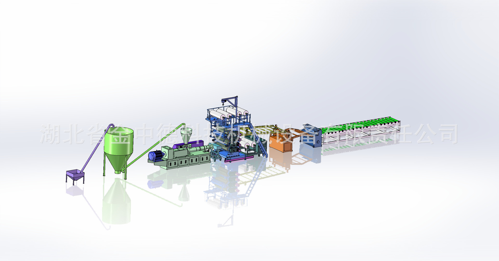 竹纤维压延片材线2