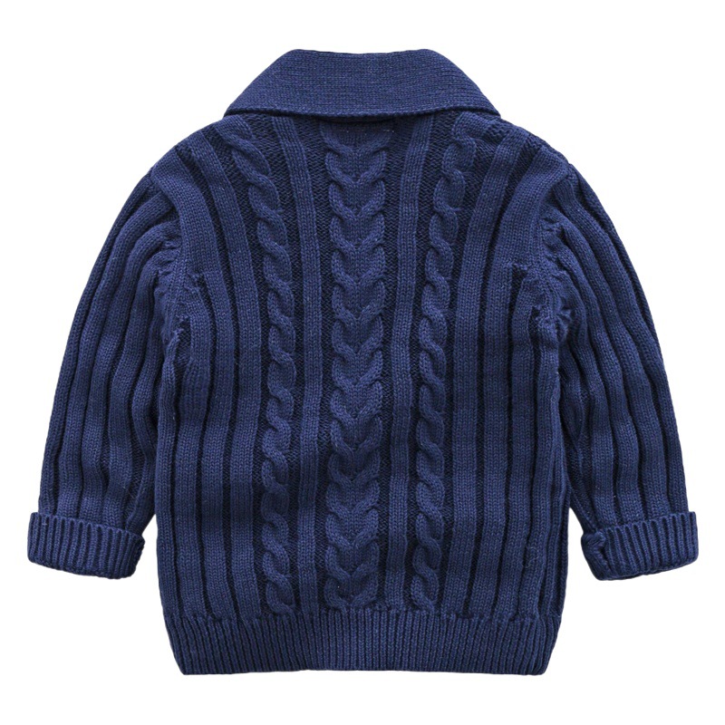 Cross-Border Baby Outwear Autumn and Winter Twist Knit Handsome Baby Boy Cardigan Fashionable Infant Wool Casual Versatile